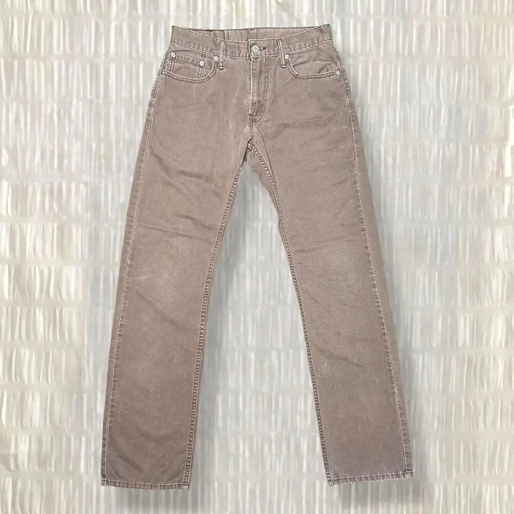 Levi’s Men’s Original Straight Fit Brown Jeans Size: 29x32